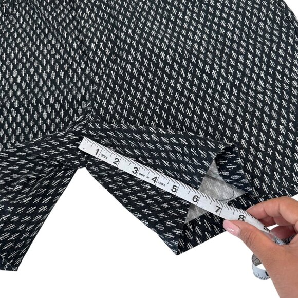 Riders By Lee Women 6" Inseam Black & White Printed Cotton/Spandex Shorts SZ 18M - Picture 7 of 12